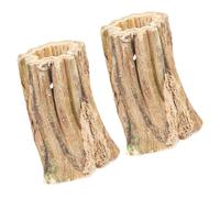 Juguetes masticables para conejos - Rompe el aburrimiento | Palitos de madera para masticar, 2 piezas de papaya natural, mejora orgánica la salud digestiva, materiales sólidos, cumplimiento del