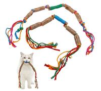 Juguetes masticables para gato de madera de Silver Vine y cuerda de algodón