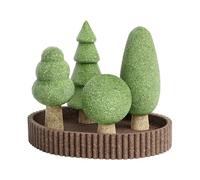 Juguetes masticables para hámster - Juego de 5 Piezas con diseño de Selva Accesorios para Chinchilla, Ardilla, jerbo, Cuidado, decoración del Espacio Vital 120 g, 1 Juego de 1 Juego de Base de