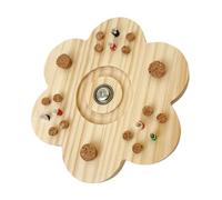 Juguetes masticables para hámster, juguete de ejercicio giratorio, diseño interactivo y resistente a las mordeduras, fomenta hábitos de masticación saludables, 6.1 x 6.1 x 0.4 pulgadas, ideal para
