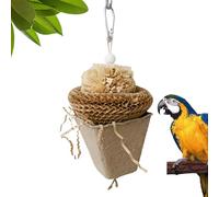 Juguetes masticables para loros, juguetes para triturar pájaros, divertidos accesorios de entretenimiento para jaulas, juguetes de masticación de papel para pájaros, juguetes de loro para ejercicio
