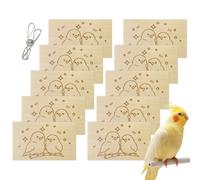 Juguetes masticables para pájaros, 10 piezas enriquecimiento jaula - Juguetes de enriquecimiento para periquitos e inseparables - Canarios, inseparables, loros cenicios: destrucción y forrajeo