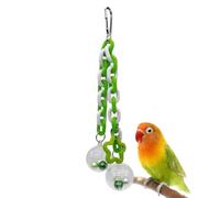 Juguetes masticables para pájaros, juego de escalada masticable con cuentas coloridas, juguetes de guacamayo, para cacatúa, pollo, guacamayo, cacatúa, cuáqueros, agapornis, Ani7.72 x 1.97 pulgadas