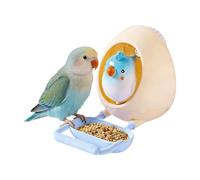 Juguetes masticables para pájaros, Juguetes interactivos masticables de cáscara de Huevo, los Mejores pájaros para de Jaula de Loros Grises africanos, para Pollo, Interior, Ventana, Hamaca al