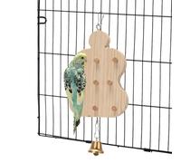 Juguetes masticables para pájaros, rompecabezas multiusos para loros, bloque para masticar, tablero de madera, versátil juego de actividades de animales pequeños para interiores y exteriores