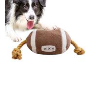 Juguetes masticables para perros, felpa suave interactiva, diseño de pelota deportiva, juguetes de dentición para cachorros con cuerda de algodón, para masticar, jugar aburrimiento, tirar de la guerra
