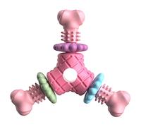 Juguetes masticables para perros: forma de hueso de goma TPR, juguete interactivo indestructible para una limpieza eficaz de los dientes