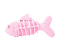 Juguetes masticables para perros, juguete interactivo de silicona para cachorros, diseño en forma de pez, ayuda portátil para la dentición, destructor de aburrimiento para actividades en interiores