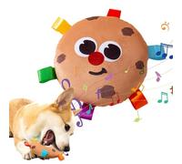 Juguetes masticables para perros | Juguete masticable chirriante para perros, juguetes masticables de felpa en forma de tierra, juguetes de peluche para gatos, perros pequeños y medianos y cachorros