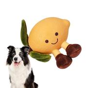 Juguetes masticables para perros | Juguetes interactivos de peluche de frutas para perros con chirriante, suministros para mascotas, animales de peluche interactivos para perros grandes, medianos y