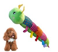 Juguetes masticables para perros - Juguetes masticables resistentes a la agresión para cachorros y perros | Juguete interactivo de peluche para perros, juguete chirriante de lagarto oruga de cocodrilo