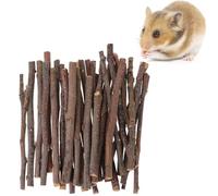 Juguetes Masticar para Hámster,Palos Masticables Madera Manzana,Animales Pequeños Juguetes para Masticar,Juguetes Molares Naturales,Rama Manzana Molar,Juguetes para Conejos Conejos Hámster (350g)