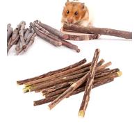 Juguetes Masticar para Hámster,Palos Masticables Madera Manzana,Animales Pequeños Juguetes para Masticar,Juguetes Molares Naturales,Rama Manzana Molar,Juguetes para Conejos Conejos Hámster (200g)