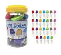 Juguetes Match | Conjuntos De Trenes De Alfabeto De Madera Magnética | Alphabet Learning Ice Cream Matching Toy Juego De Juguetes Aprendizaje Interactivo Y El Desarrollo Infantil: P