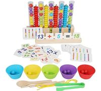 Juguetes Matemáticos,Juego de perlas con clip | de clasificación de color,Para el aprendizaje de matemáticas, habilidades motoras, jardín de infantes y jardín