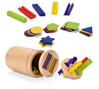 Juguetes Montessori de Madera 1 2 3 Años,Juguetes de Madera para clasificar colores para niños y niñas de 1 a 3 años,ideales para el desarrollo temprano de las habilidades sensoriales y motoras