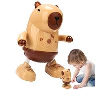 Juguetes Musicales - Dancing and Singing Capybara - Capybara Mamo - Interactive - Muñeca de Baile de Animales de Dibujos Animados eléctricos, Mentira - Toup Body Shay - KU Capybara, Juguete eléctrico