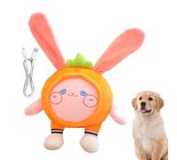 Juguetes musicales de peluche para niños - Juguete chirriante interactivo con bola vibratoria recargable por USB | Mascotas Babies Juego de desarrollo de máquina de sonido relajante pe