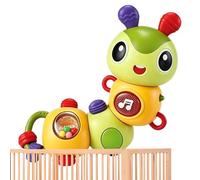 Juguetes musicales, oruga de música suave flexible - Mordedores calmantes para niños pequeños - Adecuado para niñas guardería cuna preescolar fiesta infantil viaje educación de la primera infancia