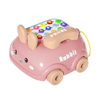 Juguetes musicales para niños Juguetes educativos, teléfono falso falso | Combinación de teléfono y juguete de coche | Juguetes educativos coloridos con rico contenido musical e historias para los
