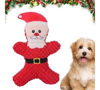 Juguetes navideños para perros de peluche chirriantes, Juguetes para mascotas duraderos y con chirridos, Juguete masticar para estimular el cerebro - Lindos juguetes para perros d