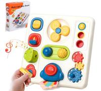 Juguetes Niños 1 Año, Juguetes Montessori 1 Años Juguete Bebe 1 Año con Sonido Luces Cohete llave Juegos 8 IN 1 Sensorial Busy Board Juguete Niña Niño 1 año Regalo Bebe 1 2 Años Regalos Navidad