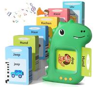 Juguetes Niños 2 3 4 5 6 Años, Tarjetas Flash Parlantes, Juguete Montessori, Regalo Niño 3 Años, 224 Palabras, Juguetes Educativas Audibles