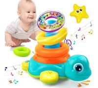 Juguetes niños niña 1 año Tortuguita Musical Juguetes Bebes 3 6 9 12 Meses se Arrastran y Apilan Regalos Originales Juguetes Gatear Bebes 1 2 Año Juguete Montessoricon con Luces Cumpleaños Navidad