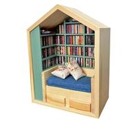 Juguetes para aliviar el estrés - Estantería para temblar la ansiedad, armario en miniatura de madera, elemento relajante inquieto, decoración creativa de escritorio | Arte decorativo sensorial hecho