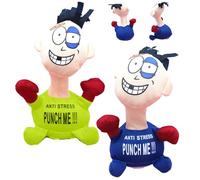 Juguetes para aliviar la ansiedad, 2 Piezas de Juguete para aliviar el estrés, muñeca Que grita Punch Me, Juguetes para la ansiedad, muñeca Emocional de Felpa eléctrica para Adultos, niños