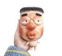 Juguetes para Apretar - Caucho Termoplástico 9x16 Cm | Artefacto del Estrés Forma Cara Grande FEA | Juguete Antiestrés Entretenido | para Adolescentes Adultos Estudiantes Viajeros Profesionales