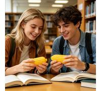 Juguetes para apretar con Forma de maíz, Juguete articulado para inquietos, 1.65 x 4.84 Pulgadas, Juguetes pellizcos Impresos en 3D, Regalos sensoriales aliviar el estrés niños, niñas, Adolescentes y