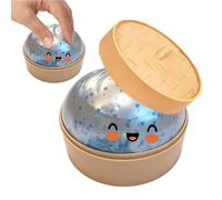 Juguetes para apretar, Squishies de Bolas Masa hervida, Caja misteriosa Bola maltosa en Polvo Dorado, antiestrés Coloridas(Clear Blue)