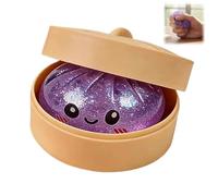 Juguetes para apretar, Squishies de Bolas Masa hervida, Caja misteriosa Bola maltosa en Polvo Dorado, antiestrés Coloridas(Gold Powder Purple Glitter Golden)