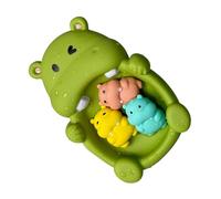 Juguetes para Baño de Bebé,4 Piezas Juguetes Flotantes Piscina - Educación Temprana Formas Animales Aprendizaje Niños Niñas Preescolar 18 Meses+