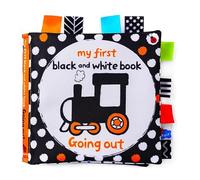 Juguetes para bebés en blanco y negro de alto contraste, libros sensoriales para bebés que atraen la atención Educación temprana Sonajeros de felpa Anillos colgantes Juguetes para (Tráfico)