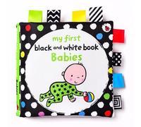 Juguetes para bebés en blanco y negro de alto contraste, libros sensoriales para bebés que atraen la atención Educación temprana Sonajeros de felpa Anillos colgantes Juguetes para (Bebé)