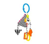 Juguetes para bebés en blanco y negro de alto contraste, libros sensoriales para bebés que atraen la atención Educación temprana Sonajeros de felpa Anillos colgantes Juguetes para (Triangular)