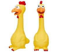 Juguetes para caballos de látex chirriante para apretar pollo, bolas de caballo de pavo para jugar, juguetes de pollo falsos para caballos, pelota de fútbol para reducir la separación, ansiedad, hacer ruido, chirriador, regalos divertidos de broma