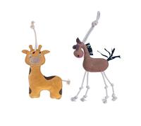 Juguetes para caballos | Empleo contra el aburrimiento de ante con relleno de fibra de coco | para colgar cebra, zorro, jirafa, caballito de mar, caballo (jiraf caballo)