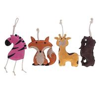 Juguetes para caballos | Empleo contra el aburrimiento de ante con relleno de fibra de coco | para colgar cebra, zorro, jirafa, caballito de mar, caballo (jiraf zorro+cebr caballito de mar)