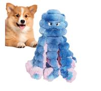 Juguetes para cachorros - Juguete chirriante de felpa resistente al desgarro con forma de pulpo, juguete para masticar dientes de cachorro, para playa, césped, jardín, patio trasero, al aire libre