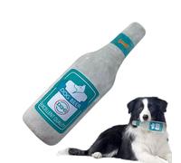 Juguetes para cachorros Squeaky, juego interactivo con forma de botella de vino - Juguetes para masticar acolchados para cachorros | Para cachorros, estimulación mental, actividad física