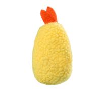 Juguetes para chirridos para perros,Juguete para perros relleno de felpa - Juguetes duraderos para masticar perros - Juguetes lindos para cachorros con forma de camarón frito, animales de peluche,