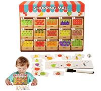 Juguetes para contar y clasificar, juguetes de frutas y verduras para niños | Juguete de reconocimiento de frutas y verduras para niños | Niños mayores de 3 años Juguetes para appre