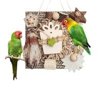 Juguetes Para Conures Parque De Para Ninfas Y Conuros, | Juguetes Masticables Madera Cartón Para Aves En Interior, Exterior, Patio, Ventana, Balcón, Jardín