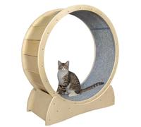 Juguetes para Gatos Cinta de correr for gatos, rodillo de moda, juego de ejercicio, cómodo juguete for hacer ejercicio, rueda for correr, madera maciza grande Rueda de ejercicio para Gatos(A,L)
