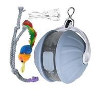 Juguetes Para Gatos Con Movimiento Automático | Enriquecimiento Para Mascotas Ejercicio Juegos Automáticos,Bola Rodante Inteligente Con Evitación De Obstáculos Felina - Casa Sala Estar Estimulación Me