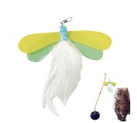 Juguetes para gatos con plumas,Juguetes de plumas para gatos de interior - Avance del gato | Juguete de de burla, reemplazo de plumas de juguete para gatos, accesorios interactivos par