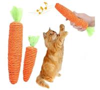 Juguetes para gatos con sonido de zanahoria, juguetes para mascotas para gatitos, perros, sisal, dientes de sisal, chirriantes, juguete interactivo para masticar para gatos (6)